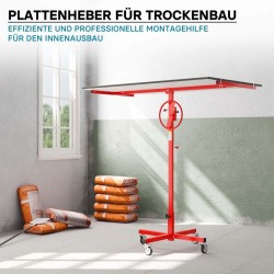 XPOtool Levynnostin 40 kg, 170-290 cm, kipsilevyjen ja paneelien asennusapu