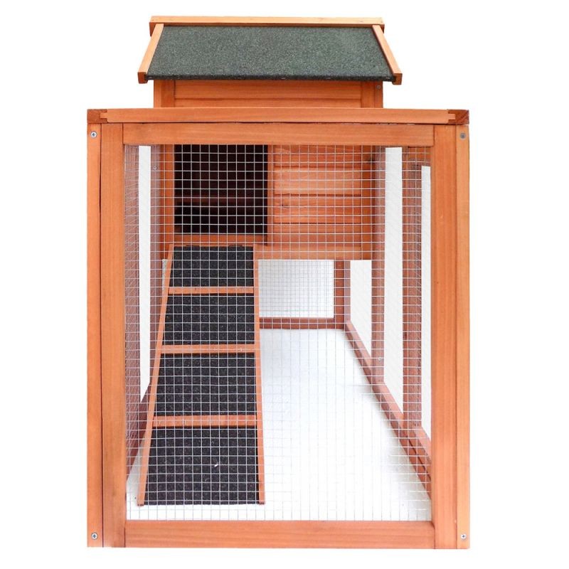 Kaksikerroksinen pieneläinhäkki 1220 x 630 x 920 mm, ruskea, kuusipuu