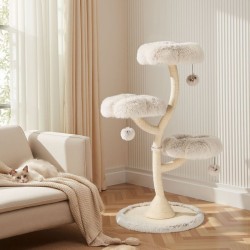 Fudajo Kiipeilypuu 3 tasoa 125 cm x 59 cm kerma sisal ja pl shi max 15 kg