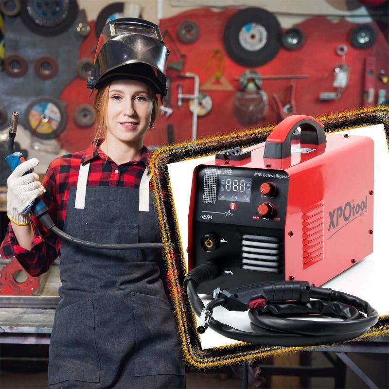 MIG/MMA-hitsauskone IGBT-inverter 160 A, punainen