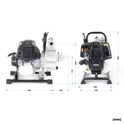 Bensiinikäyttöinen vesipumppu 1 kW 8 000 l/h 30 m nostokorkeus 4-tahtinen moottori