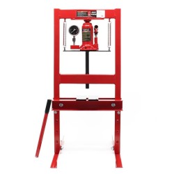 Hydraulinen painekone 6 t, 300 mm, teräs, painemittarilla