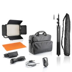 Walimex pro Niova 600 Plus Bi-Color LED-paneelivalaisin ja WT-806-jalusta