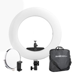 Walimex pro Medow 960 Pro LED-rengasvalo Bi-Color 3200-5500 K, 96 W, 45 cm, kaukosäätimellä