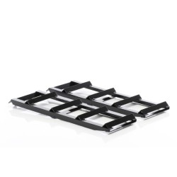 Ajoramppisetti 2 kpl 2 jatkopalaa 2 t 915x350x275 mm teräs musta