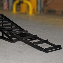 Ajoramppisetti 2 kpl + 2 jatkopalaa, 2 t, 915x350x275 mm, teräs, musta