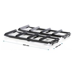 Ajoramppisetti 2 kpl + 2 jatkopalaa, 2 t, 915x350x275 mm, teräs, musta