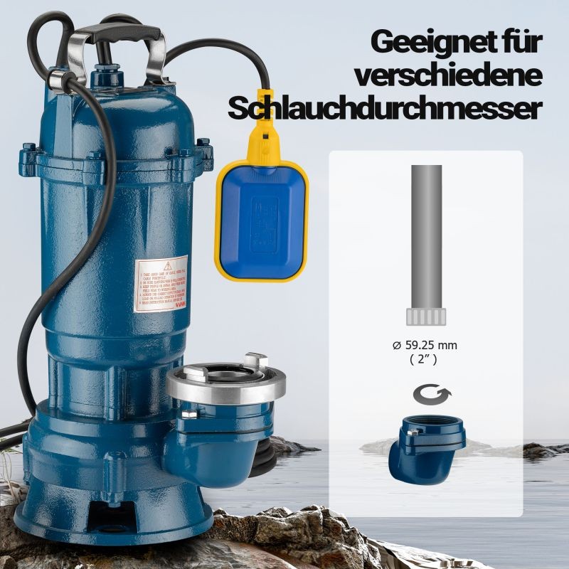 Likavesipumppu 550 W, 16 200 l/h, valurauta, 20 m letku