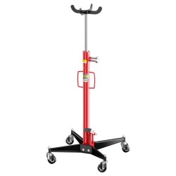 Hydraulinen vaihteistonnoste 500 kg nostokorkeus 110 195 cm 4 ohjauspyörää