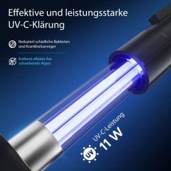 CPF-250 painesuodatin 10 000 l/h, 11 W UVC-kirkastin, lampisuodatin 10 000 l
