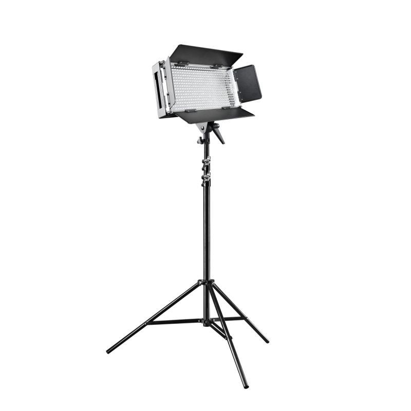Walimex pro LED 500 LED-paneelivalaisin ja WT-806-jalusta 256 cm