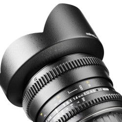 Walimex Pro 14 mm 1:3,1 VDSLR laajakulmaobjektiivi valokuvaus- ja videokuvaukseen Nikon F, musta