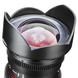 Walimex Pro 14 mm 1:3,1 VDSLR laajakulmaobjektiivi valokuvaus- ja videokuvaukseen Nikon F, musta