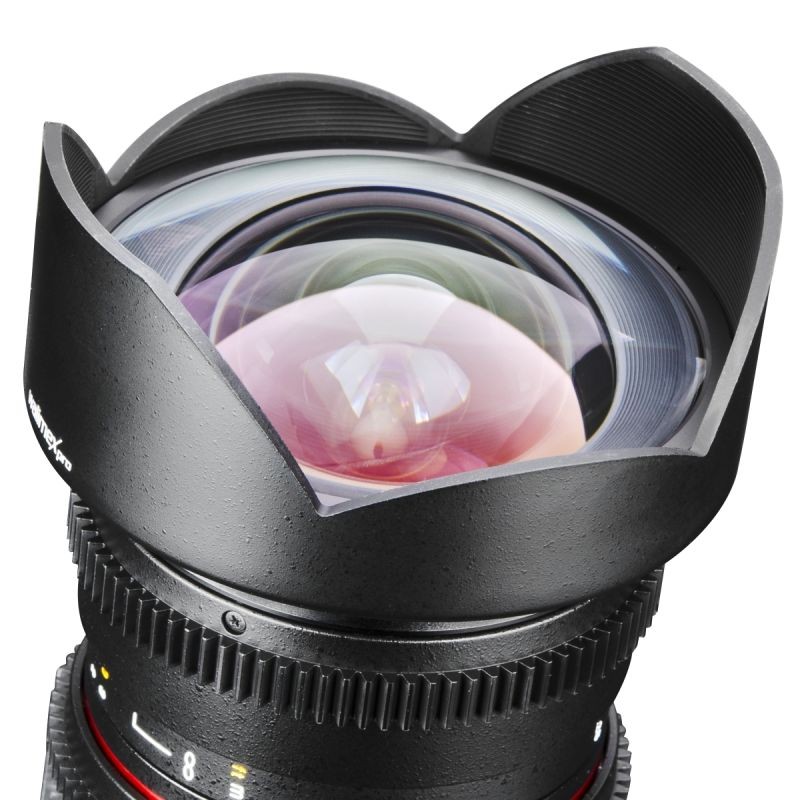 Walimex Pro 14 mm 1:3,1 VDSLR laajakulmaobjektiivi valokuvaus- ja videokuvaukseen Nikon F, musta