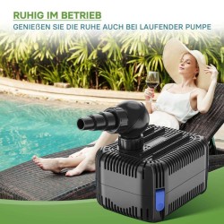 SunSun CDF-8000 lampupumppu 8000 l/h, 65 W, 24V DC, kuivakäynti- ja lukitussuojalla