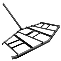 Tasauslaahus 217 x 106 cm mönkijälle UTV lle ja puutarhatraktorille hiiliteräs musta
