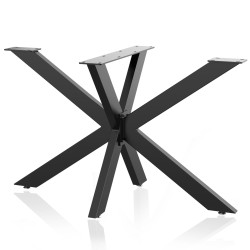 XPOtool Spider pöytänjalat terästä musta 1200 x 680 x 710 mm