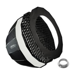 Walimex pro Parabolinen softbox 120 cm Profoto ja Bowens adapterit grid maski ja kuljetuslaukku