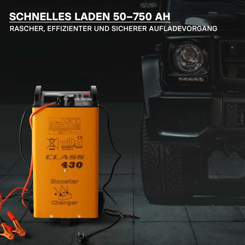 Boost 430 Akkulaturi ja käynnistysavustin 12 V 24 V 30 A 50-750 Ah
