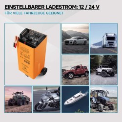 Boost 430 Akkulaturi ja käynnistysavustin 12 V 24 V 30 A 50-750 Ah