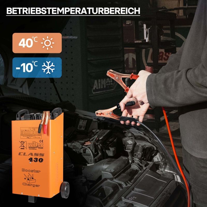 Boost 430 Akkulaturi ja käynnistysavustin 12 V 24 V 30 A 50-750 Ah