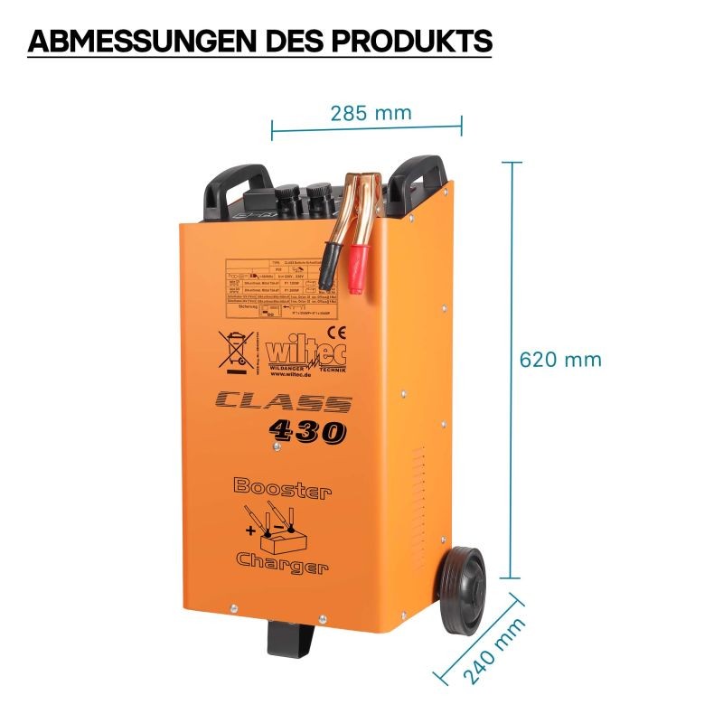 Boost 430 Akkulaturi ja käynnistysavustin 12 V 24 V 30 A 50-750 Ah