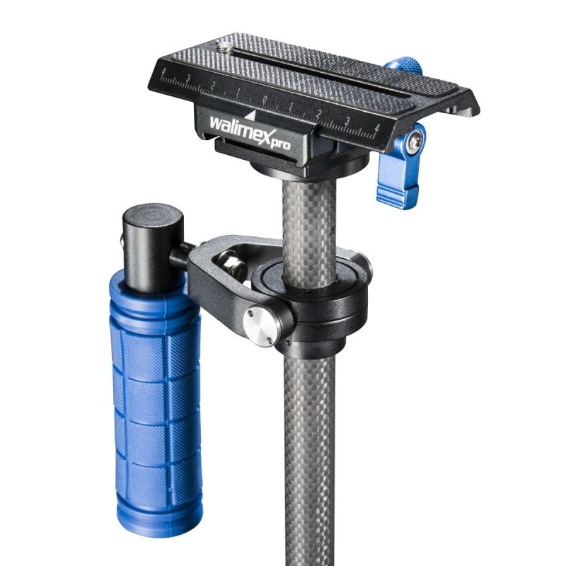 Walimex pro StabyPod XS kameran stabilisaattori 40 cm alumiini ja hiilikuitu DSLR-kameroille