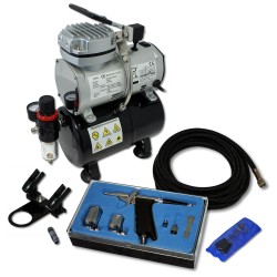 Airbrush aloituspaketti AS189 3 l painesäiliö Tyyppi 116 Double Action ruisku ja lisätarvikkeet