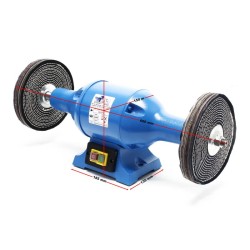Kiillotuskone 750 W, 2 kpl 200 mm kiillotuslaikat, 2950 /min, valurautainen runko ja jalusta