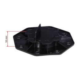 XPOtool Säädettävät terassijalat 100 kpl, 18–28 mm, 2700 kg, musta