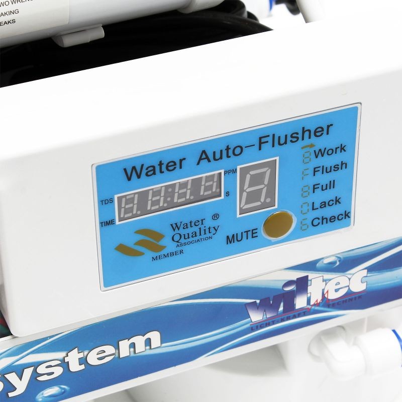 Naturewater NW-RO50-D1 5-vaiheinen käänteisosmoosijärjestelmä 190 l/vrk paineenkohotuspumpulla