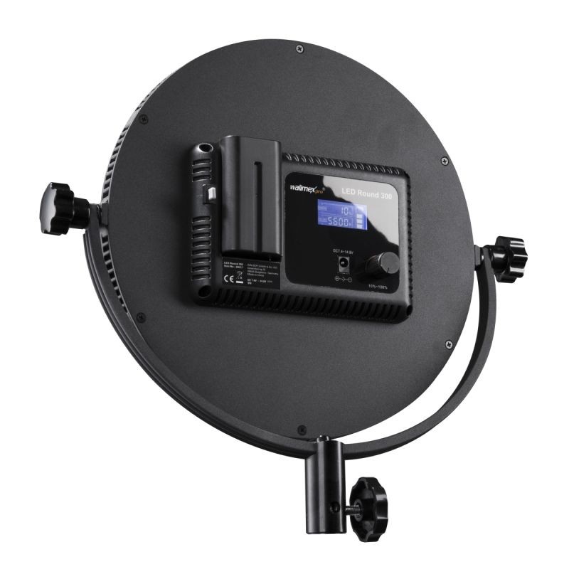 walimex pro LED Round 300 LED-valaistussetti WT-806 jalustalla