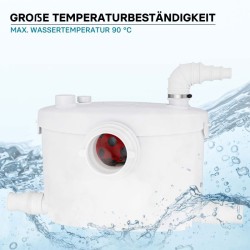 XPOtool 4/1 Jätevesipumppu 400 W silppurilla, 4 liitäntää, pumppauskorkeus 8,5 m