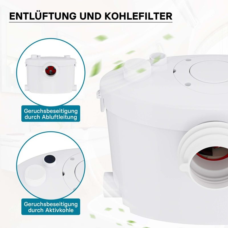 XPOtool 4/1 Jätevesipumppu 400 W silppurilla, 4 liitäntää, pumppauskorkeus 8,5 m