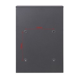 Postilaatikkosetti V52 2x2, antrasiitti, sinkitty teräs, lukittava seinäpostilaatikko, 4 kpl