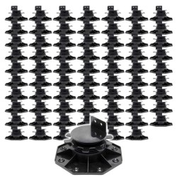 XPOtool Säädettävät terassijalat 70 kpl 33 64 mm 2700 kg musta