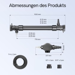 SunSun CUV-672 UVC-vedenpuhdistin 8000 l/h 72 W