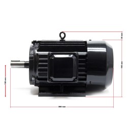 Kolmivaiheinen sähkömoottori 3 kW (4 PS) 400 V 2-napainen B3 2840 /min alumiinikäämitys IP54