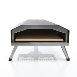 Toboli kaasupizza-uuni pizzakivellä 330x330 mm, kannettava, musta