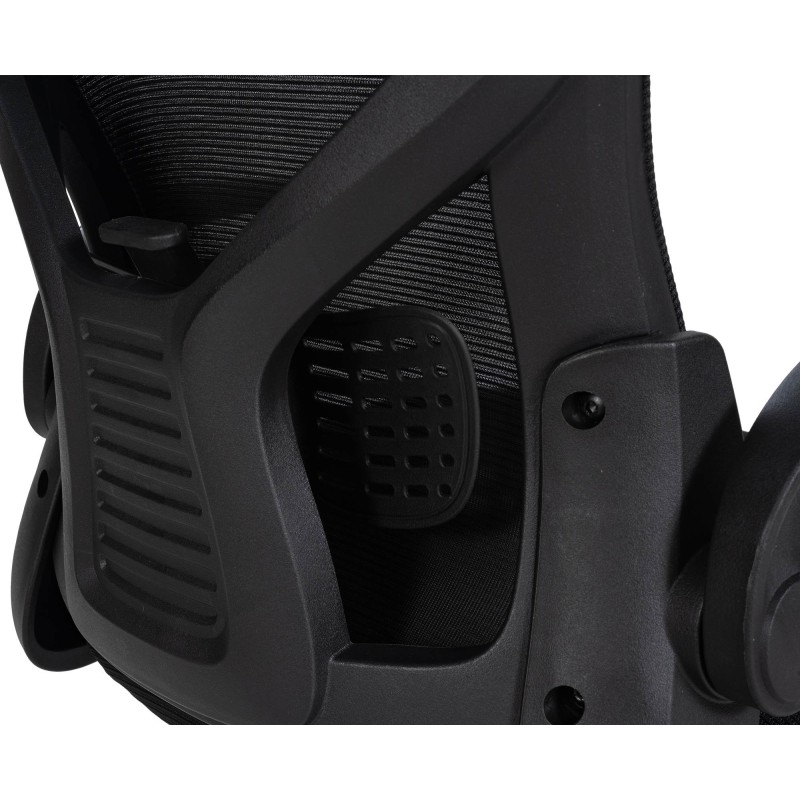 Hudson ergonominen toimistotuoli säädettävällä ristiselän tuella ja verkkoselkänojalla