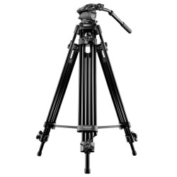 Mantona Dolomit 1300 Videojalka 188 cm nestevaimennettu videopää musta sisältää kuljetuslaukun