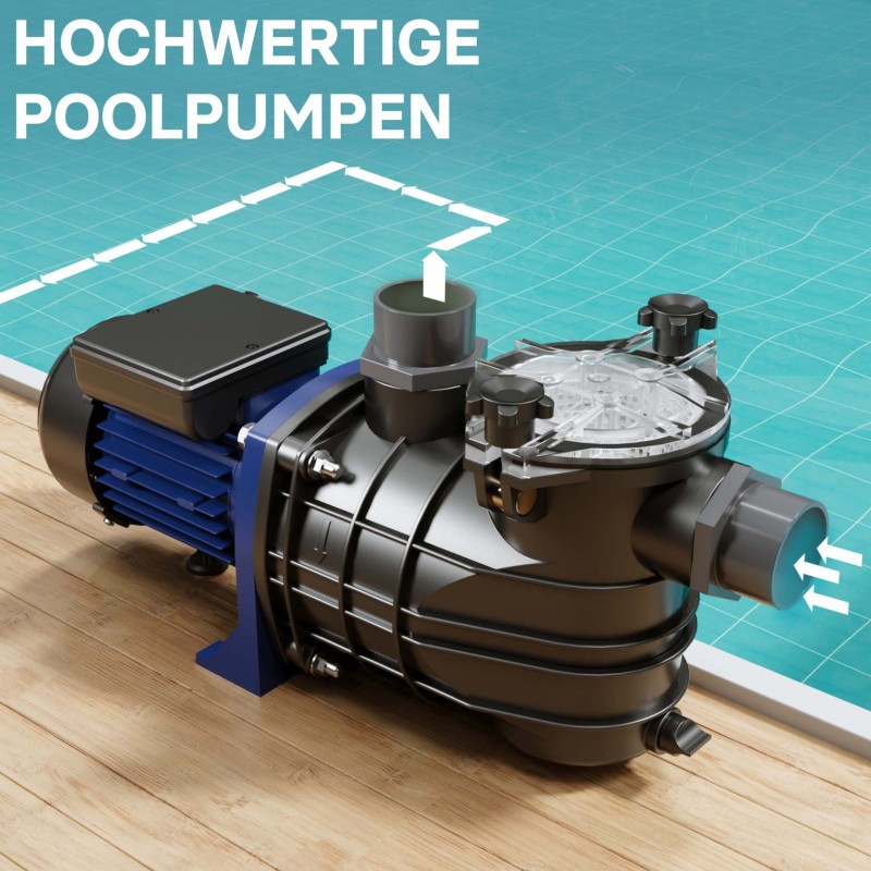 Uima-allaspumppu 17 700 l/h 1100 W