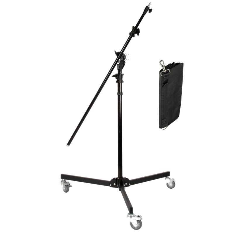 Walimex pro puomijalka pyörillä, 130-390 cm, teleskooppipuomi 115-215 cm, softboxeille ja heijastimille