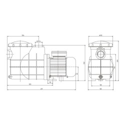 SunSun uima-allaspumppu 13 000 l/h 550 W