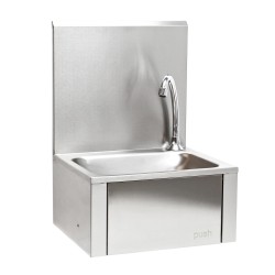 XPOtool Ruostumaton teräsallas gastro käyttöön 390 x 355 x 565 mm seinäkiinnitys roiskesuoja