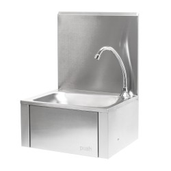 XPOtool Ruostumaton teräsallas gastro-käyttöön, 390 x 355 x 565 mm, seinäkiinnitys, roiskesuoja