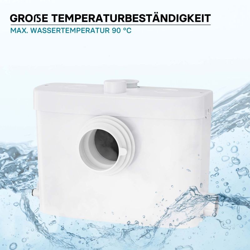XPOtool 3/1 Jätevesipumppu 450 W silppurilla, nostokorkeus 7,5 m, WC ja suihku