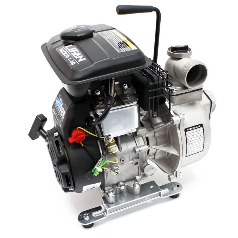 LIFAN bensiinikäyttöinen vesipumppu 1,4 kW (2,5 PS) 9 m³/h 20 m pumppauskorkeus 50 mm liitäntä 4-tahtinen