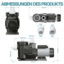Uima-allaspumppu 28800 l/h 1300 W, musta