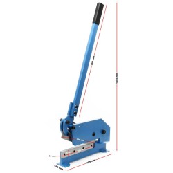Manuaaliset vivusakset 300 mm metallin ja peltien leikkaamiseen